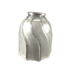 Ceiling Fan Shade Satin Frosted Swirl 2 1/4" Fitter